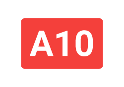 A10 sign