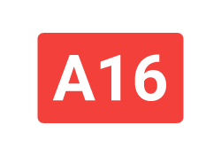 A16 sign