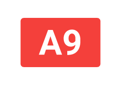 A9 sign